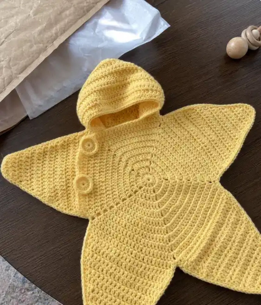 Yellow Baby Star Suit at home